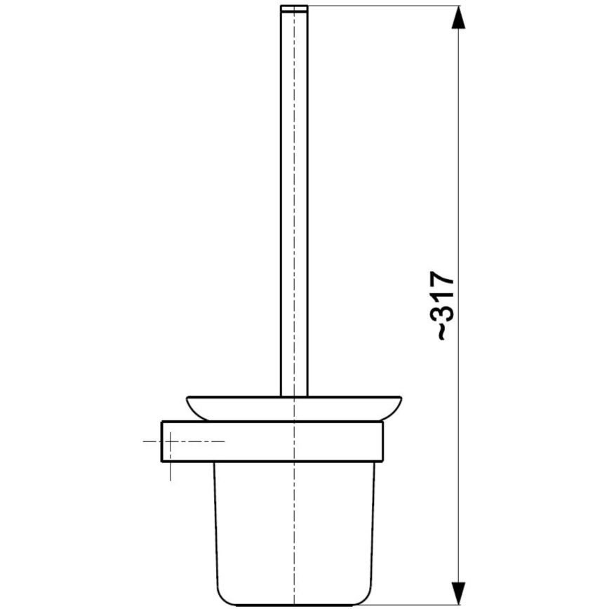 KFA Armatura 864-031-81 - Piaçaba de parede mate preto