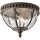 Kichler - Iluminação de teto exterior HALLERON 3xE14/40W/230V IP44 antracite
