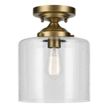 Kichler - Iluminação de teto WINSLOW 1xE27/60W/230V diâmetro 21,6 cm latão