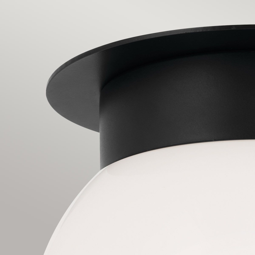 Kichler - Candeeiro de tecto ALBERS 1xE27/40W/230V Ø 20,3 cm preto