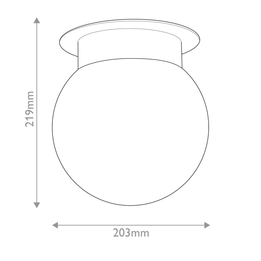 Kichler - Candeeiro de tecto ALBERS 1xE27/40W/230V Ø 20,3 cm preto
