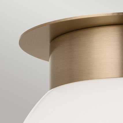 Kichler KL-ALBERS-F-G-CPZ-Candeeiro de tecto ALBERS 1xE27/40W/230V diâmetro 20,3 cm dourado