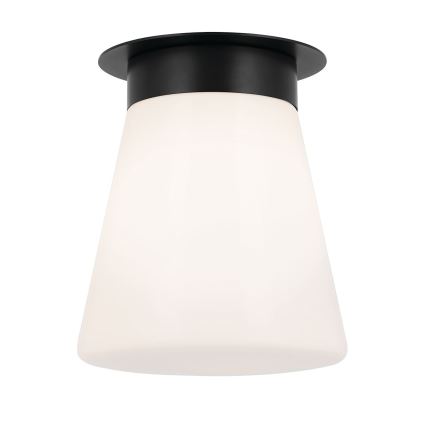 Kichler - Candeeiro de tecto ALBERS 1xE27/40W/230V Ø 21,6 cm preto