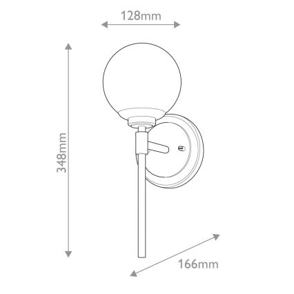 Kichler - Aplique de parede LED para casa de banho BENNO 2xG9/3W/230V dourado IP44