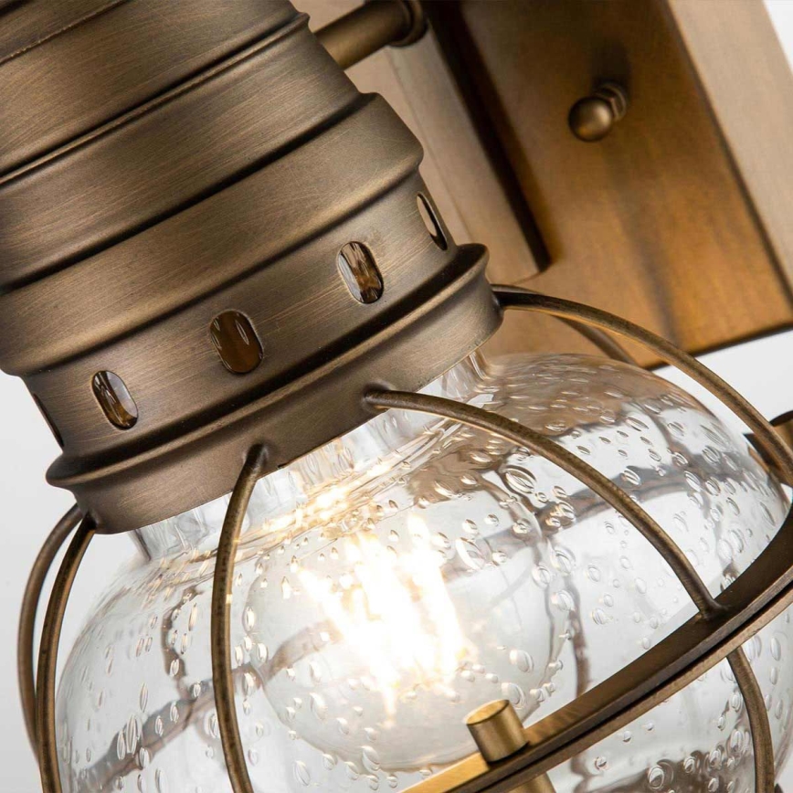 Kichler - Aplique de parede exterior BRIDGE POINT 1xE27/60W/230V IP44 latão