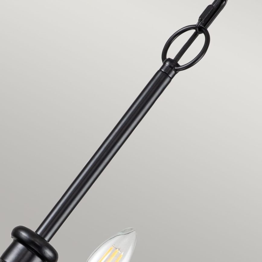 Kichler - Lustre de corrente CAPITOL HILL 12xE14/40W/230V preto