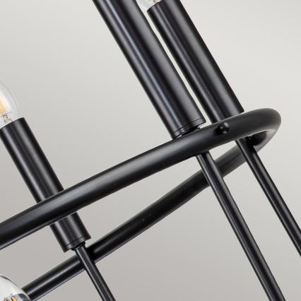 Kichler - Lustre de corrente CAPITOL HILL 12xE14/40W/230V preto