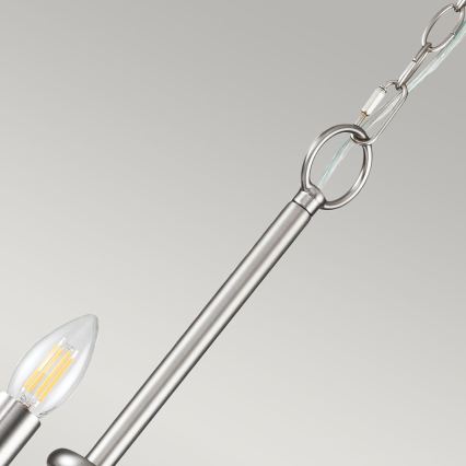 Kichler - Lustre suspenso por corrente CAPITOL HILL 12xE14/40W/230V cromado mate