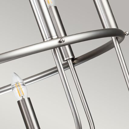 Kichler - Lustre suspenso por corrente CAPITOL HILL 12xE14/40W/230V cromado mate