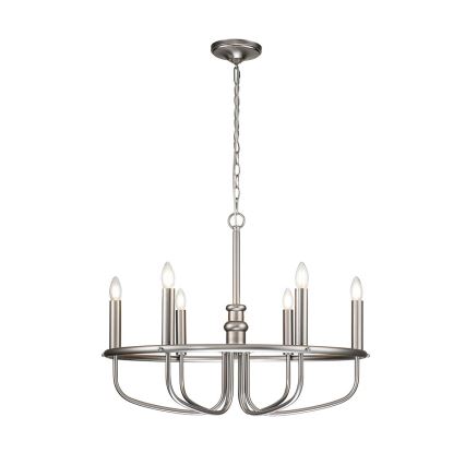 Kichler - Lustre com corrente CAPITOL HILL 6xE14/40W/230V cromo mate