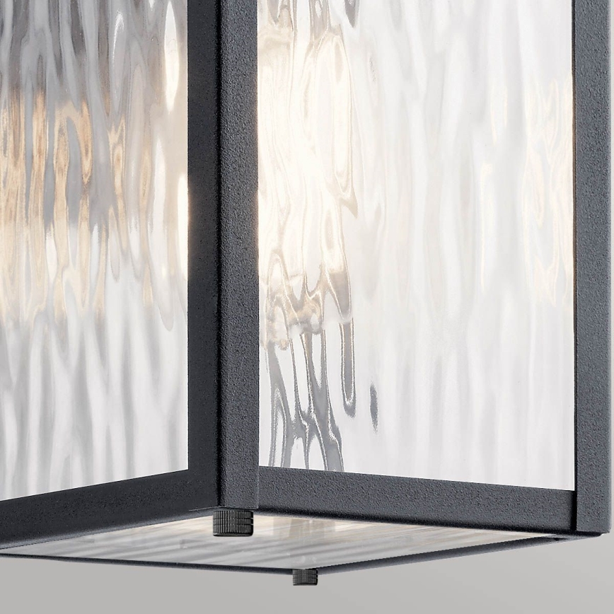 Kichler - Aplique de parede exterior CAPPANNA S 1xE27/60W/230V IP44 preto