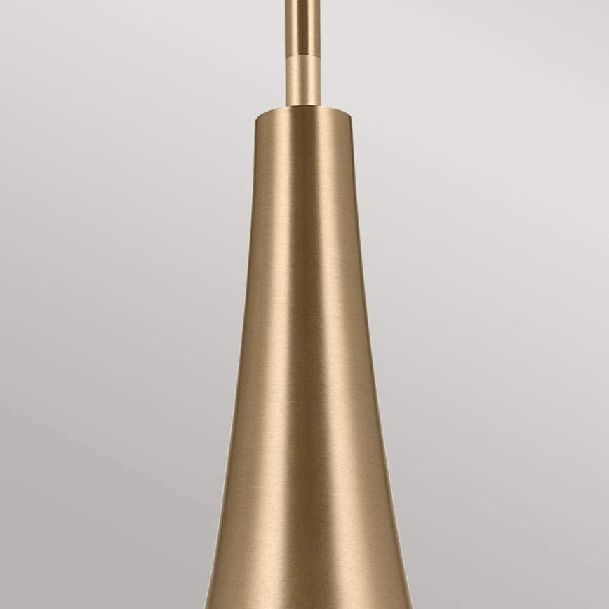 Kichler - Candeeiro suspenso DEELA 1xE27/60W/230V diâmetro 17,8 cm latão