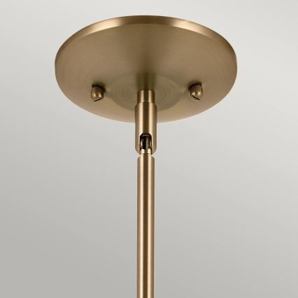 Kichler - Candeeiro suspenso DEELA 1xE27/60W/230V diâmetro 17,8 cm latão