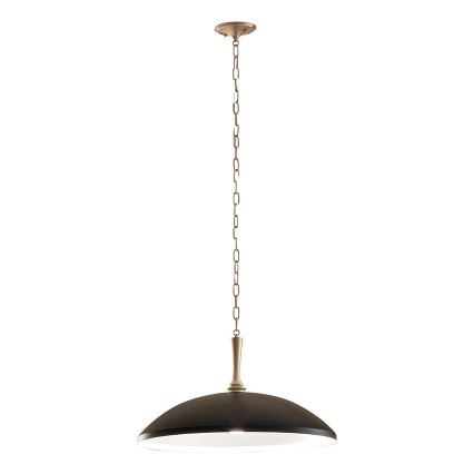 Kichler - Candeeiro suspenso DELAROSA 1xE27/60W/230V preto/latão