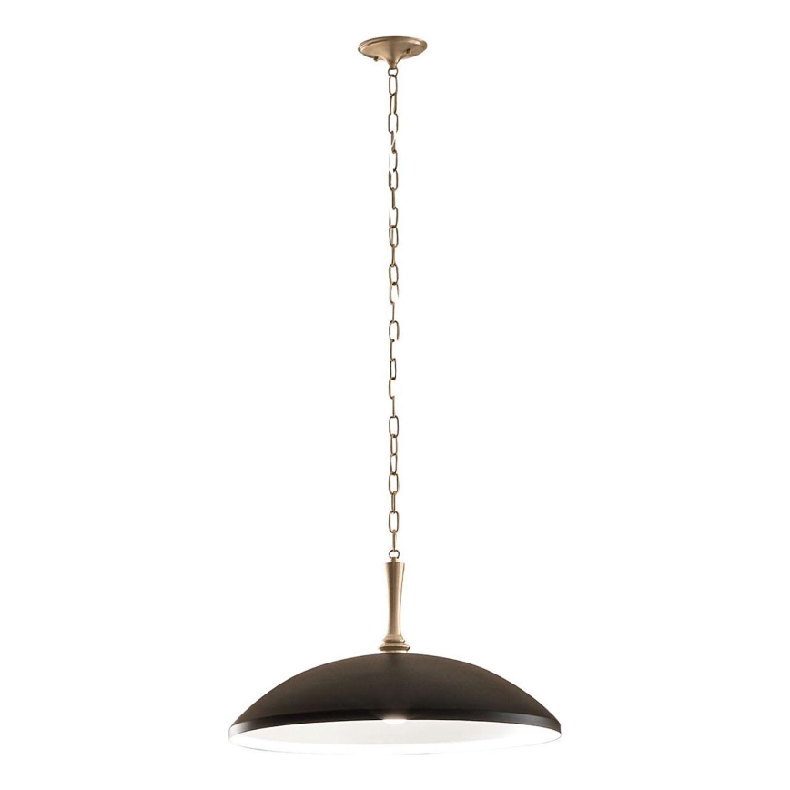Kichler - Candeeiro suspenso DELAROSA 1xE27/60W/230V preto/latão