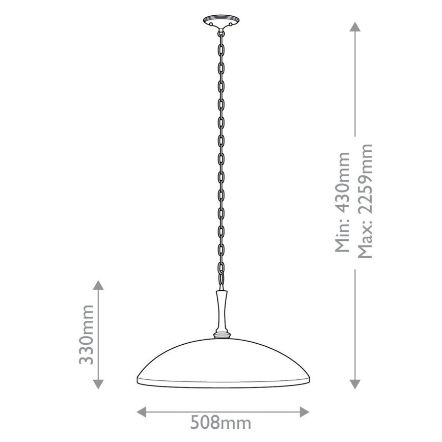 Kichler - Candeeiro suspenso DELAROSA 1xE27/60W/230V preto/latão