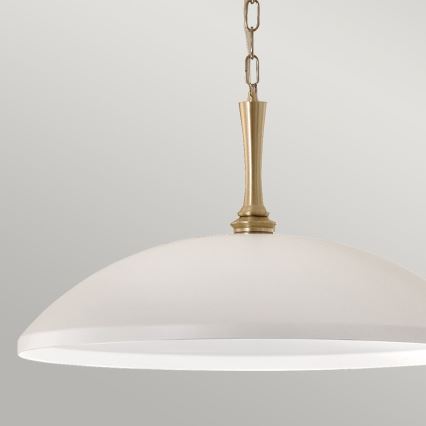Kichler - Candeeiro suspenso DELAROSA 1xE27/60W/230V branco/latão