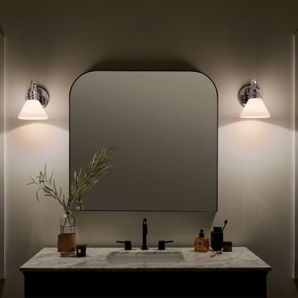 Kichler - Candeeiro de parede LED para casa de banho FARUM 1xG9/3W/230V IP44 cromado brilhante