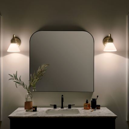 Kichler - Candeeiro de parede LED para casa de banho FARUM 1xG9/3W/230V IP44 latão