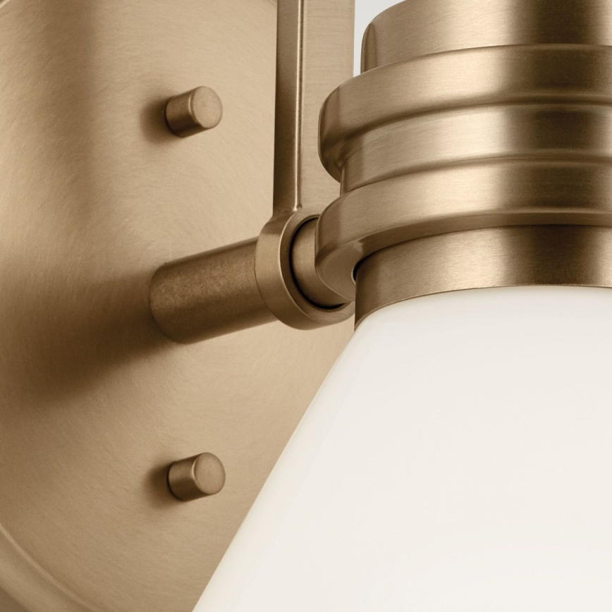 Kichler - Candeeiro de parede LED para casa de banho FARUM 1xG9/3W/230V IP44 latão