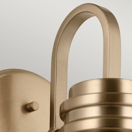 Kichler - Candeeiro de parede LED para casa de banho FARUM 1xG9/3W/230V IP44 latão