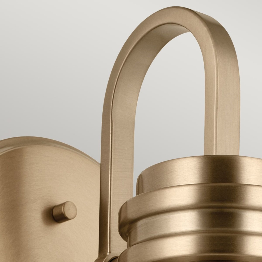 Kichler - Candeeiro de parede LED para casa de banho FARUM 1xG9/3W/230V IP44 latão