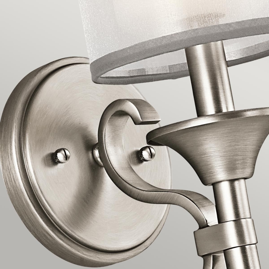 Kichler - Aplique de parede LACEY 1xE14/40W/230V, cromo fosco