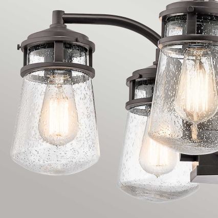 Kichler - Candeeiro para exterior num poste LYNDON 5xE27/60W/230V IP44