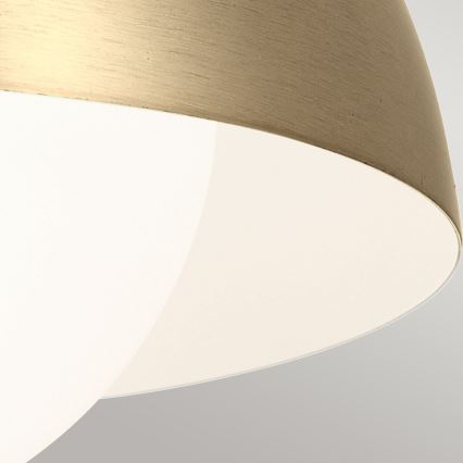 Kichler - Candeeiro de parede NIVA 1xE27/40W/230V latão