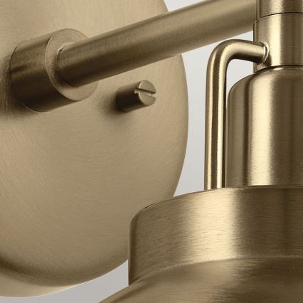 Kichler - Candeeiro de parede NIVA 1xE27/40W/230V latão