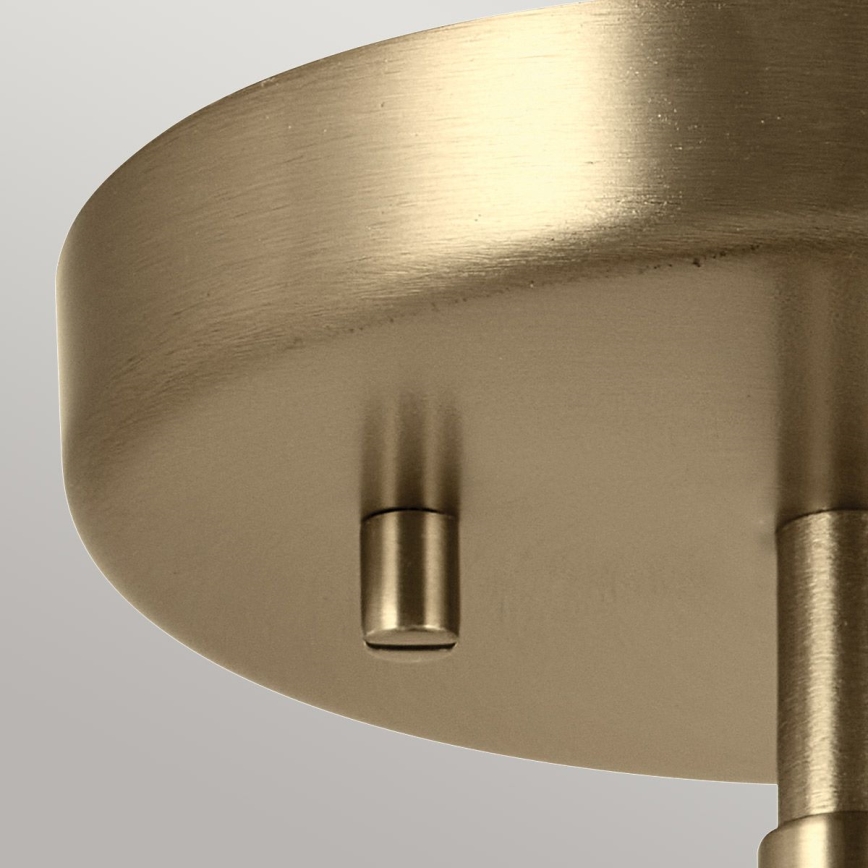 Kichler - Candeeiro de parede NIVA 1xE27/40W/230V latão