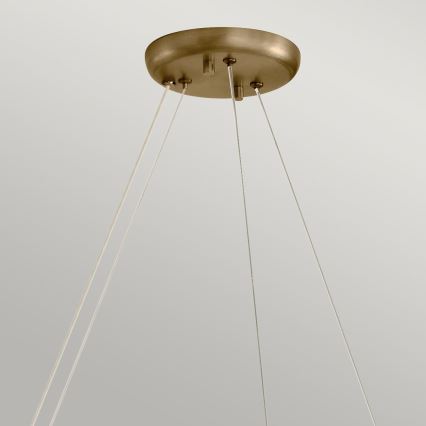 Kichler - Lustre suspenso por cabo PALTA 9xE14/40W/230V dourado
