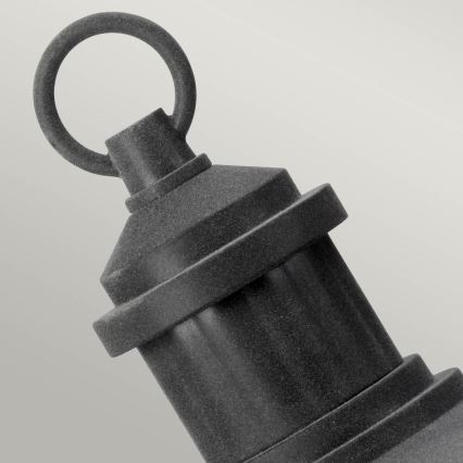 Kichler - Candeeiro exterior RIVERWOOD 1xE27/60W/230V IP44 preto