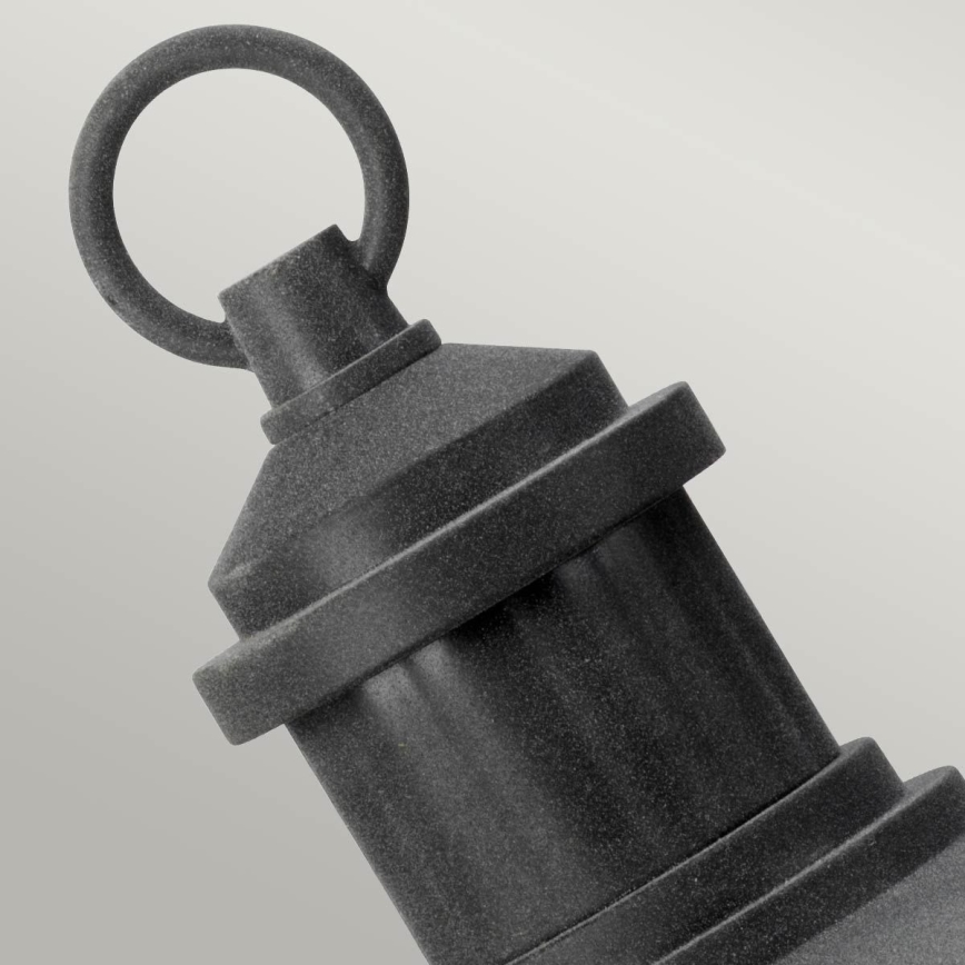 Kichler - Candeeiro exterior RIVERWOOD 1xE27/60W/230V IP44 preto