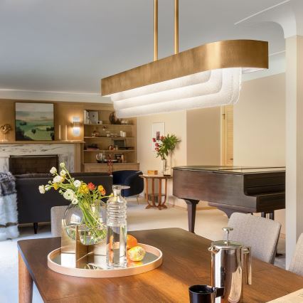 Kichler - Lustre LED de haste SERENE LED/40W/230V dourado