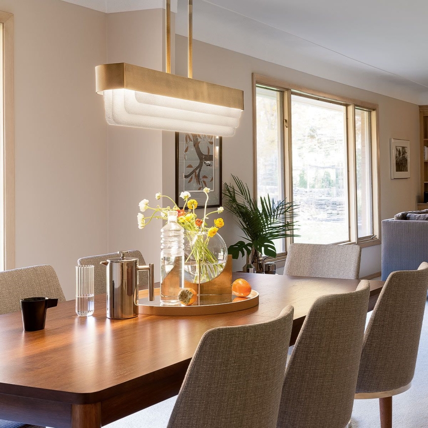 Kichler - Lustre LED de haste SERENE LED/40W/230V dourado