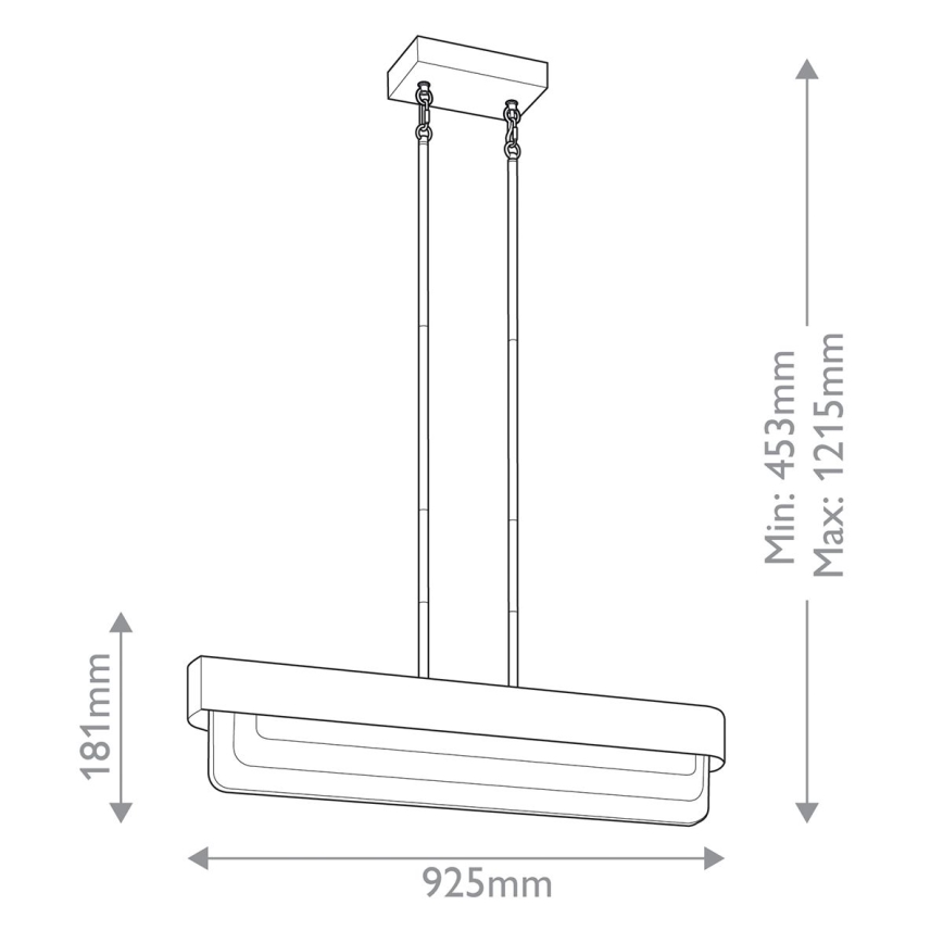 Kichler - Lustre LED de haste SERENE LED/40W/230V dourado