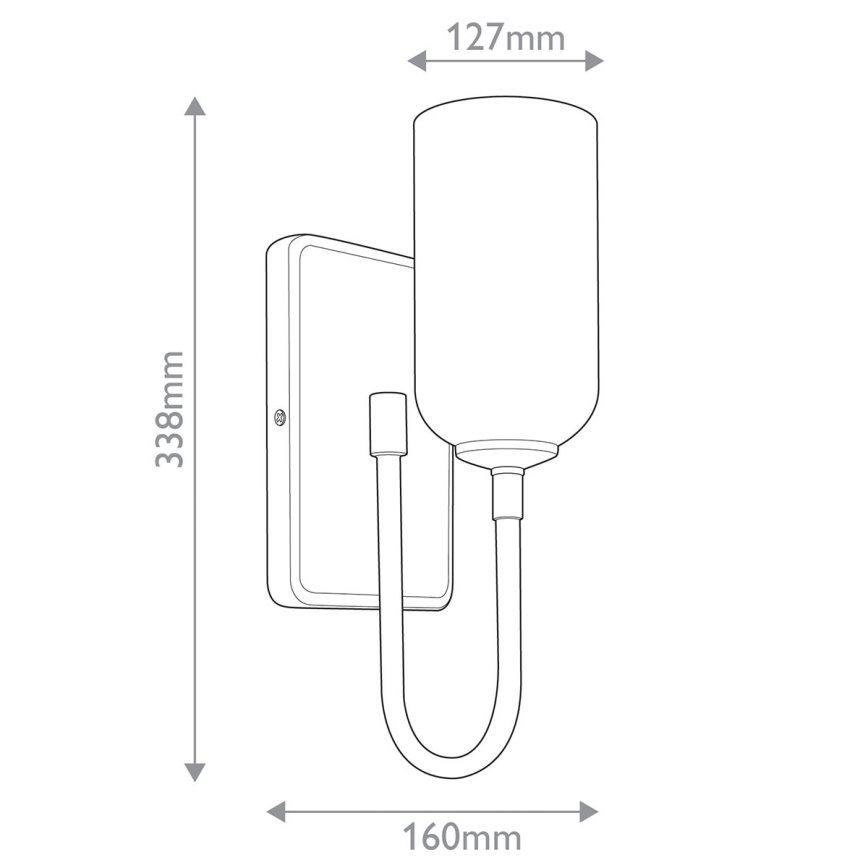 Kichler - Candeeiro LED para casa de banho SOLIA 1xG9/3W/230V IP44, dourado