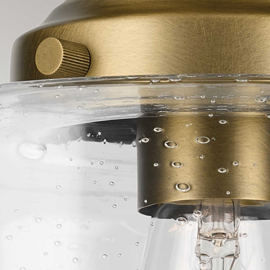 Kichler - Iluminação de teto WINSLOW 1xE27/60W/230V diâmetro 21,6 cm latão