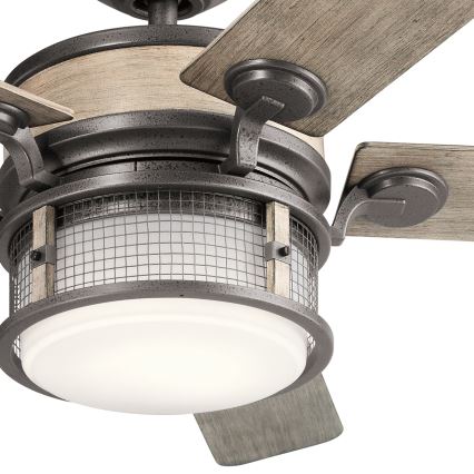 Kichler - Ventilador de teto LED dimmerizável AHRENDALE LED/10W/230V IP44 + controlo remoto