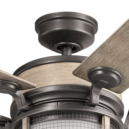 Kichler - Ventilador de teto LED dimmerizável AHRENDALE LED/10W/230V IP44 + controlo remoto