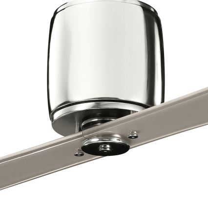 Kichler - Ventilador de teto FERRON cromo brilhante + controlo remoto
