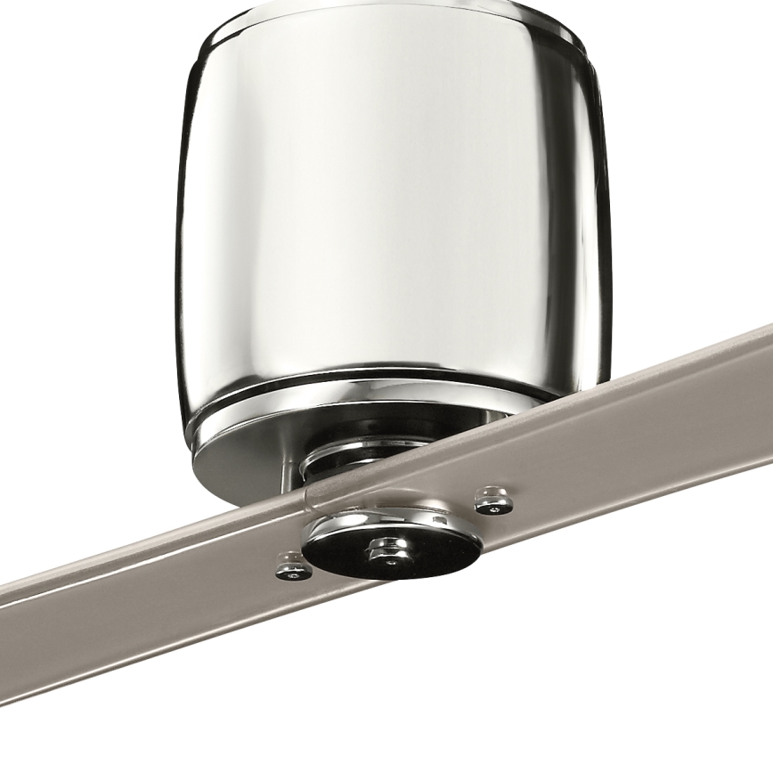 Kichler - Ventilador de teto FERRON cromo brilhante + controlo remoto