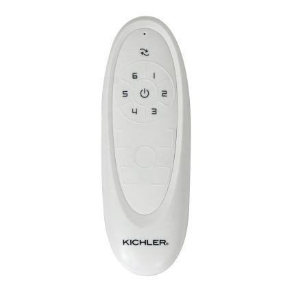 Kichler - Ventilador de teto FERRON cromo brilhante + controlo remoto