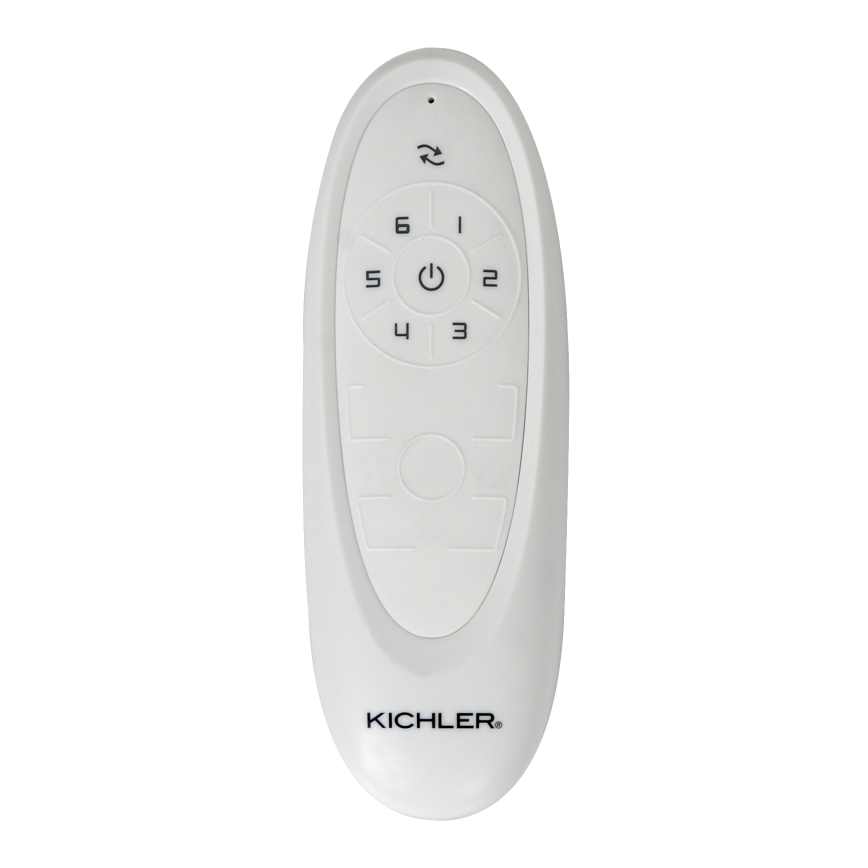Kichler - Ventilador de teto FERRON cromo brilhante + controlo remoto