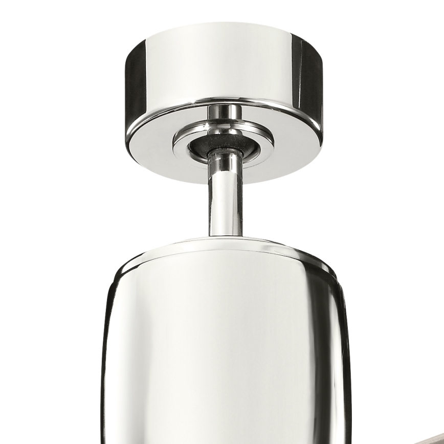 Kichler - Ventilador de teto FERRON cromo brilhante + controlo remoto