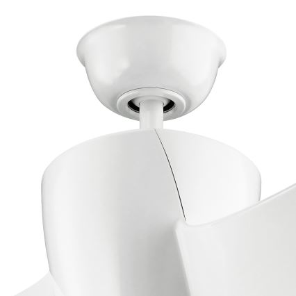 Kichler - Ventilador de teto LED regulável PHREE LED/10W/230V branco + controlo remoto