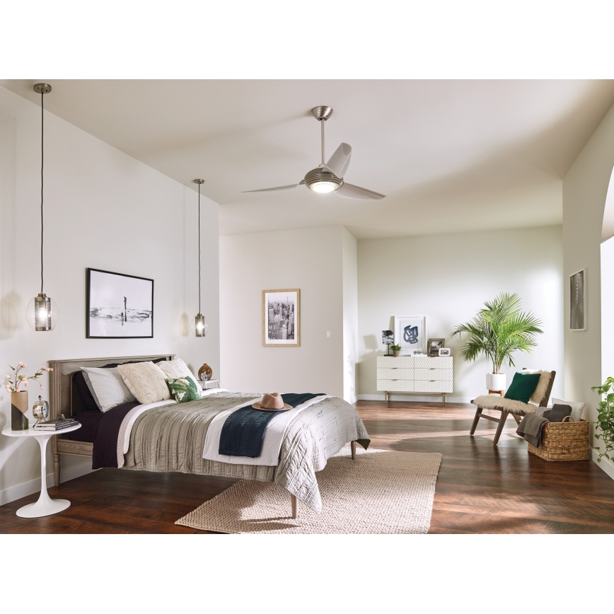 Kichler - Ventilador de teto LED dimmerizável VOYA LED/14W/230V + controlo remoto