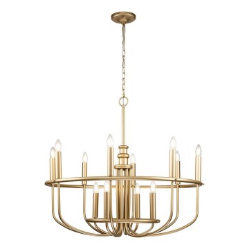 Kichler - Lustre com corrente CAPITOL HILL 12xE14/40W/230V dourado