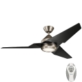 Kichler - Ventilador de teto LED dimmerizável JADE LED/18W/230V preto + comando à distância